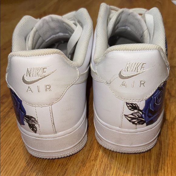 Custom Blue Rose Air Force 1s by Drip Creationz - Picture 6 of 7